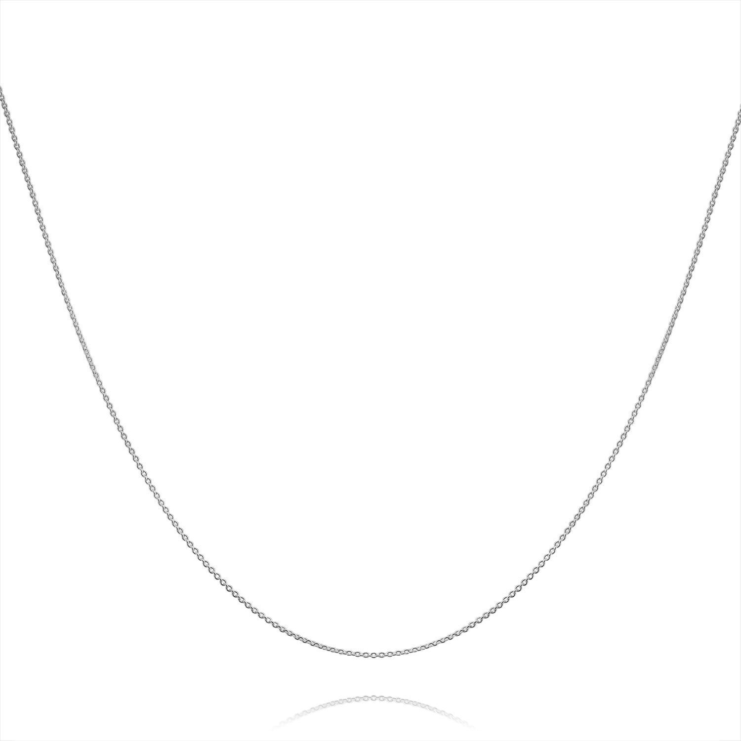 Bling Jewelry Classic Fine Thin 1 MM Strong Rolo Link Cable Chain Necklace for Women Men .925 Sterling Silver 18 Inch