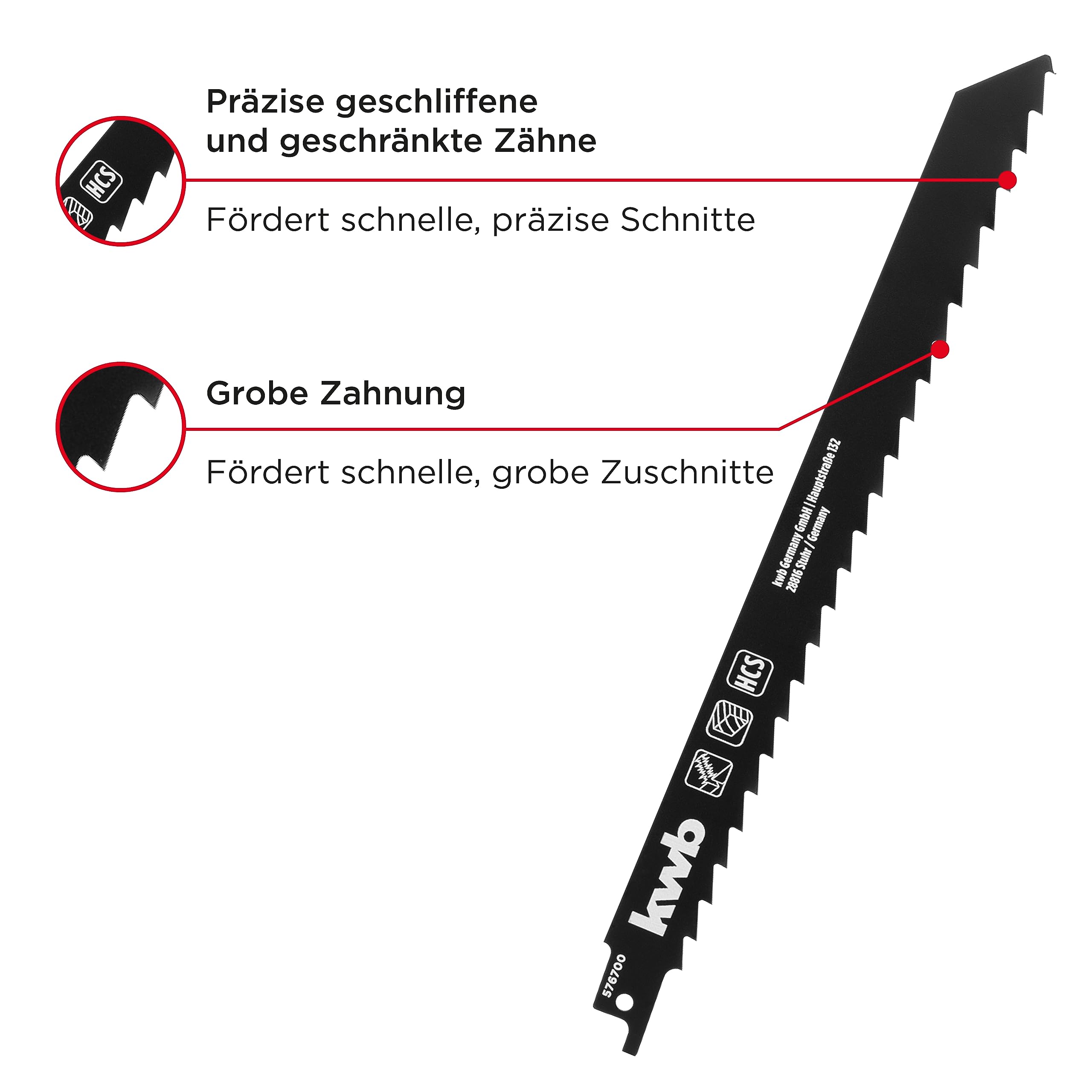 Bosch Reciprocating Saw Blades 2 piece, universal S1111K, length 228 MM