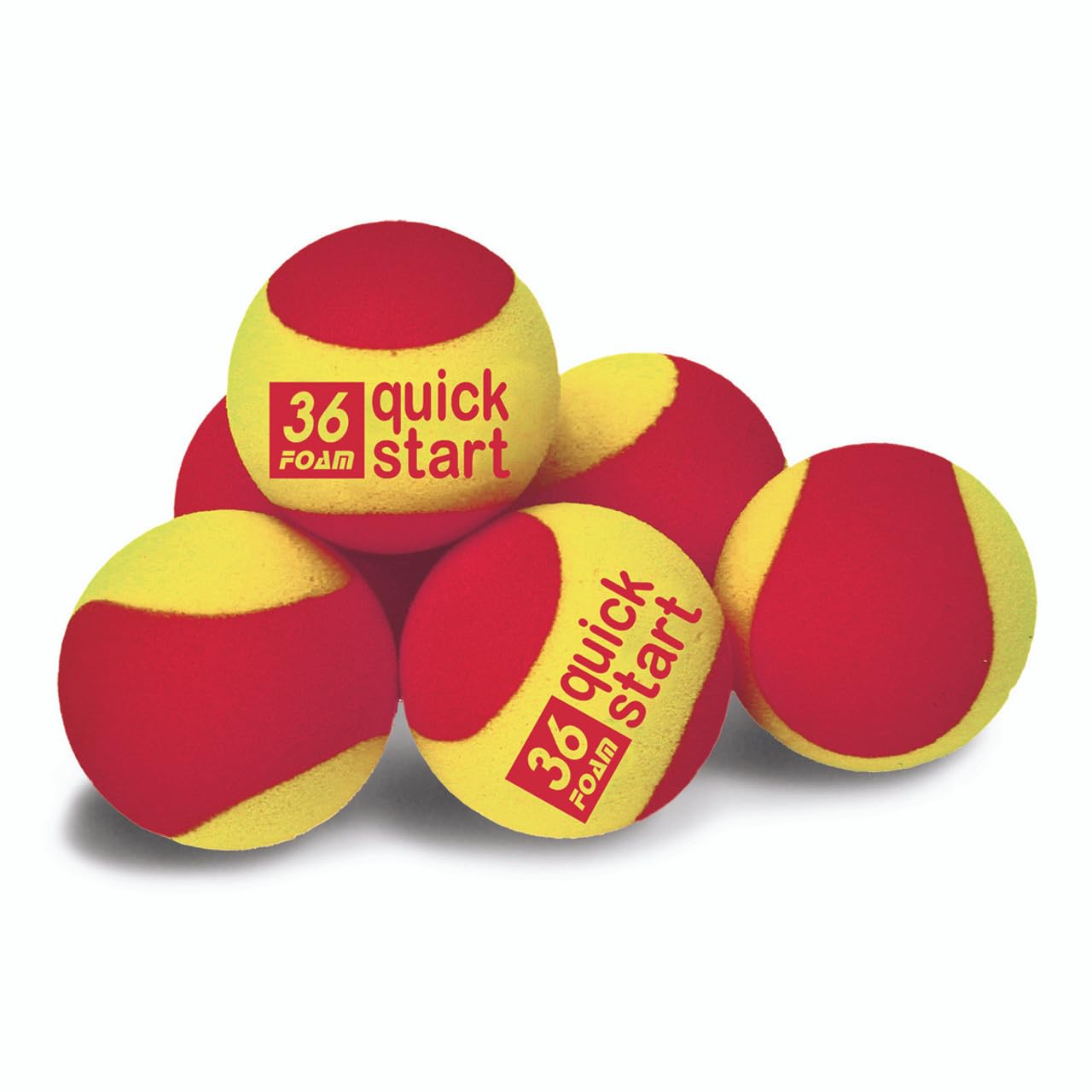 Oncourt Offcourt Quick Start 36" Red Foam Tennis Balls – Set of 12 Balls