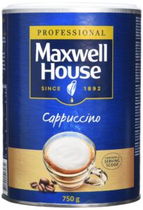 maxwell house cappuccino 750 g