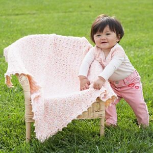 Bernat Baby Blanket Yarn, 3.5oz, Super Bulky 6 Gauge - Pink - Single Ball Machine Wash & Dry (454533)