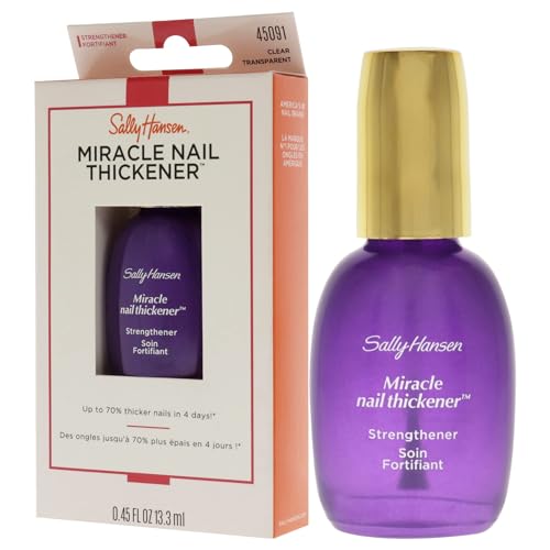 Sally Hansen Miracle Nail Thickener™, Nail Strengthener, Includes Calcium and Ceramic Gel Formula