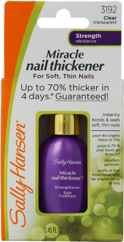 Sally Hansen Miracle Nail Thickener™, Nail Strengthener, Includes Calcium and Ceramic Gel Formula