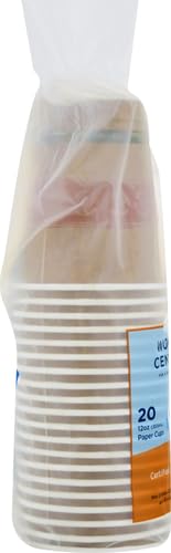 World Centric Compostable Hot Paper Cups, 12-Ounce - 20 Count (Pack of 1)