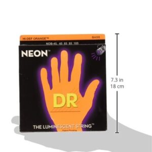 DR Strings HI-DEF NEON Bass Guitar Strings (NOB-45)