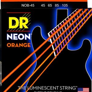 DR Strings HI-DEF NEON Bass Guitar Strings (NOB-45)