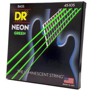 dr strings hi-def neon acoustic guitar strings (ngb-45)