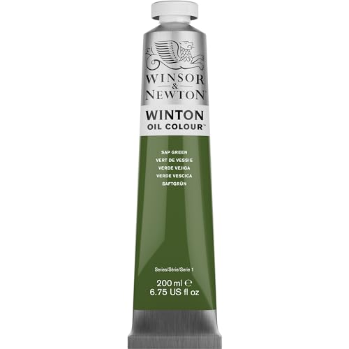 Winsor & Newton Winton Oil Color, 200ml (6.75-oz) Tube, Sap Green