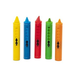 Melissa & Doug Learning Mat Crayons - 5 Colors