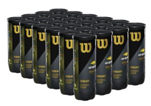 wilson - wrt106200 - case of us open extra duty tennis ball - 24-can/72 balls