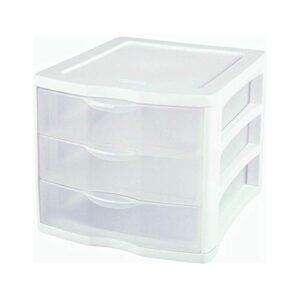 STERILITE 9.625 in. H x 11 in. W x 13.5 in. D Stackable Drawer Organizer (Pack of 1)