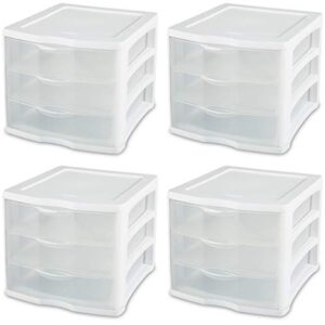 STERILITE 9.625 in. H x 11 in. W x 13.5 in. D Stackable Drawer Organizer (Pack of 1)