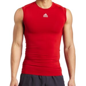 adidas Men's Techfit Cut and Sewn Sleeveless Top (Universe Red, XX-Large)