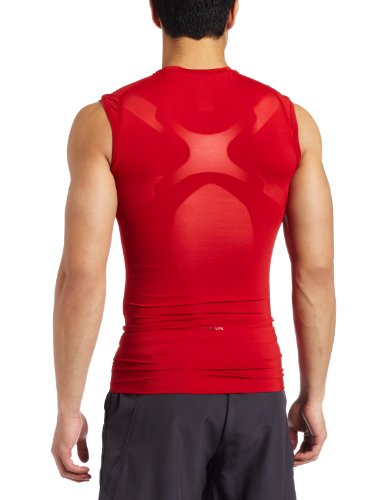 adidas Men's Techfit Cut and Sewn Sleeveless Top (Universe Red, XX-Large)