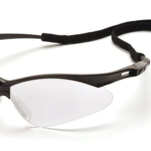 Pyramex Safety Products SB6310STP PMXTREME Safety Glasses, Clear Anti-Fog Lens with Black Frame & Cord, Clear