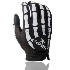 asher men's deathgrip right hand glove, black, medium