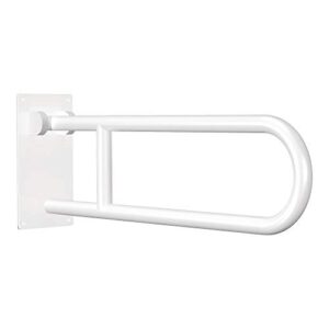 Moen R8960FDW Bathroom Safety 30-Inch Flip-Up Screw-In Bath Safety Screw-In Bathroom Grab Bar, Glacier White