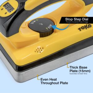 TOKO T14 1200W Digital Ski and Snowboard Wax Iron – Ergonomic Precision Waxing Tool for Home and Professional Use – 110v for Use in The USA