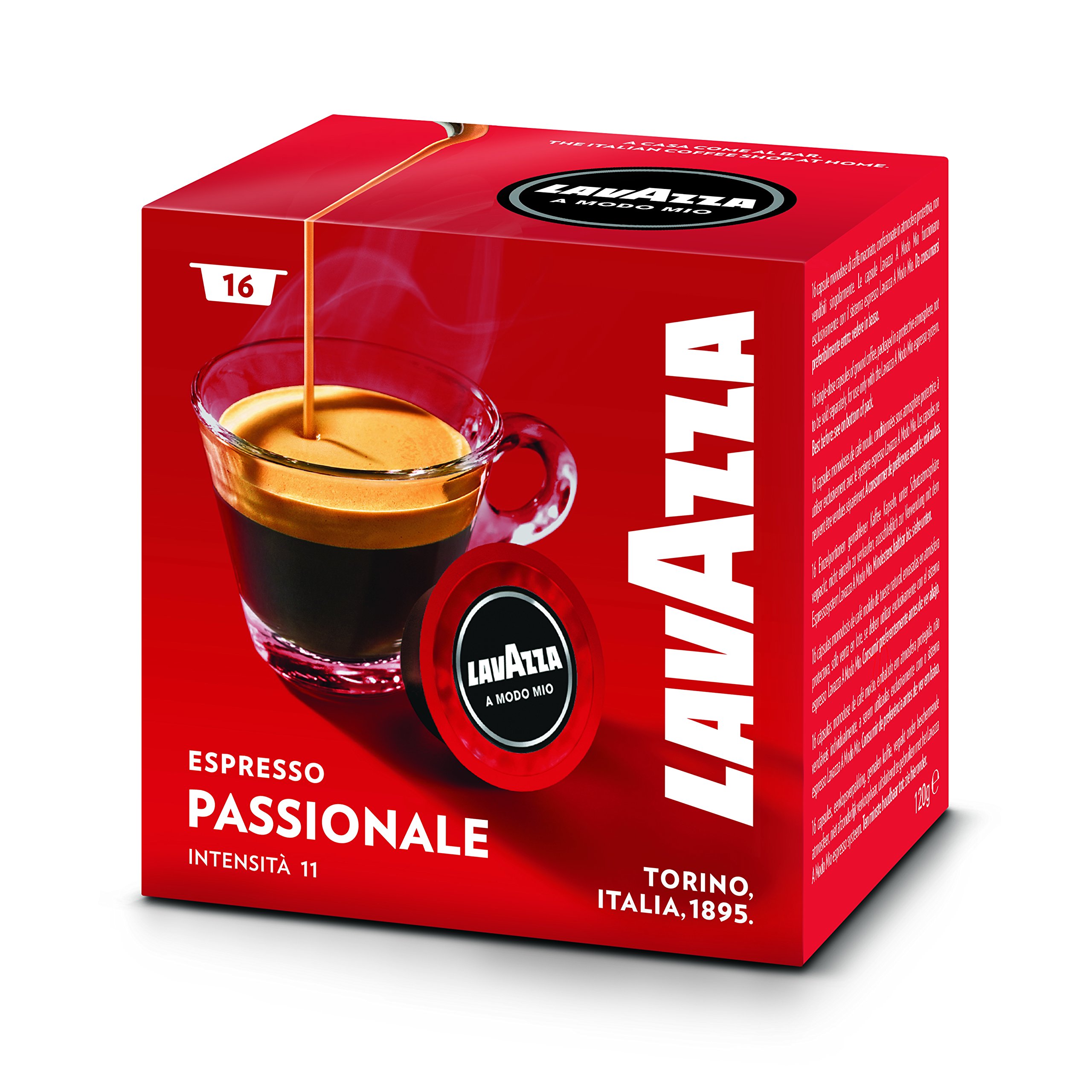 Lavazza A Modo Mio Espresso Passionale 16 per pack