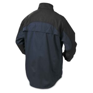 Welding Jacket, 2XL, 30", Black/Navy