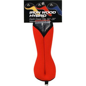 Stealth Golf Club Headcover for Iron Wood Hybrid - Red