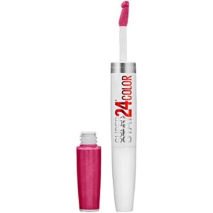 Maybelline SuperStay 24 2-Step Liquid Lipstick Makeup, Reliable Raspberry, 1 kit