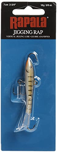 Rapala Jigging Rap 07 Fishing lure, 2.75-Inch, Glow Yellow Perch