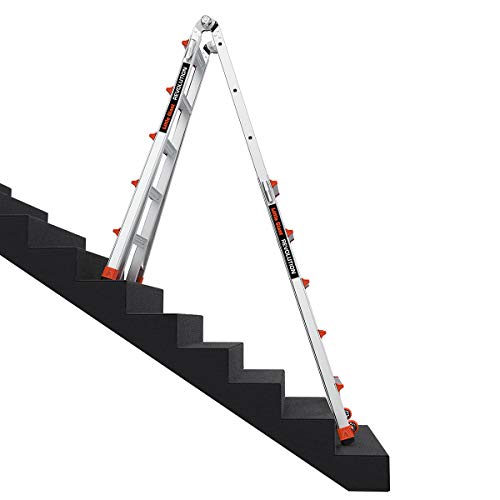 Little Giant Ladders, Revolution, M22, 22 ft, Multi-Position Ladder, Aluminum, Type 1A, 300, 300 lbs weight rating, (12022)