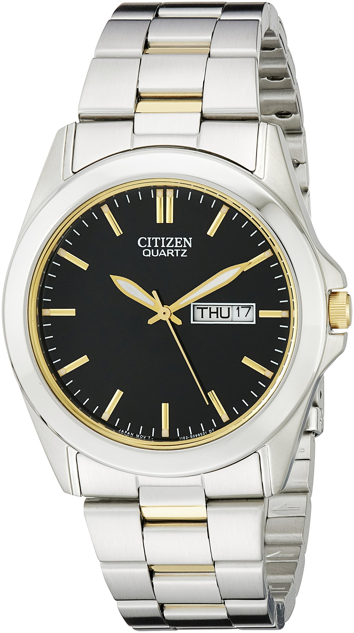 Citizen Quartz Mens Watch, Stainless Steel, Classic, Two-Tone (Model: BF0584-56E)