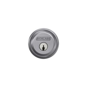 Schlage B60 N 626 Deadbolt, Keyed 1 Side, Highest Residential Security, Satin Chrome