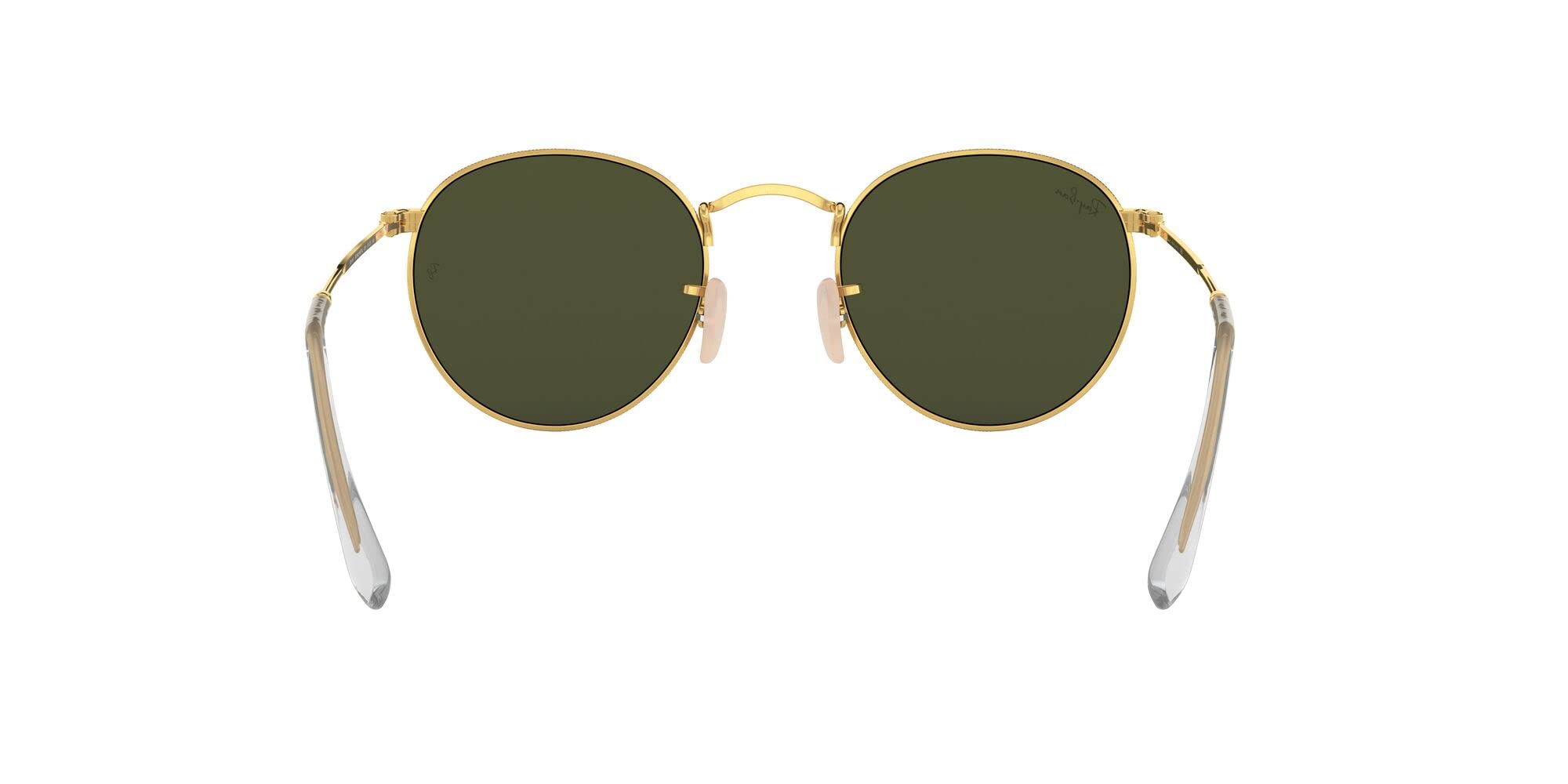 Ray-Ban Rb3447 Round Metal Sunglasses, Gold/G-15 Green, 50 mm