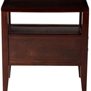 Crown Mark Matthew Chair Side Table, Espresso