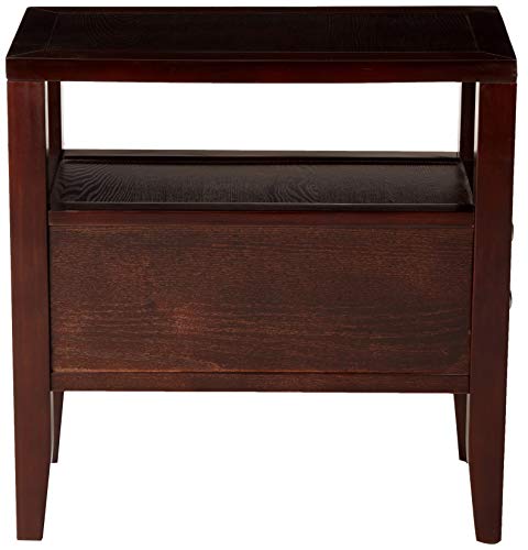 Crown Mark Matthew Chair Side Table, Espresso