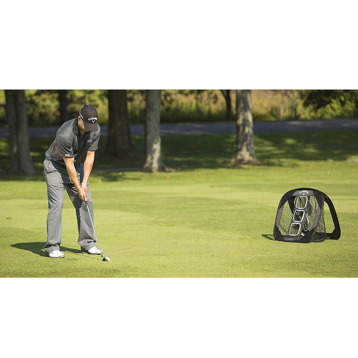 Callaway Chip-Shot Golf Chipping Net, Collapsible Golf Net for Outdoor & Indoor Practice, Black