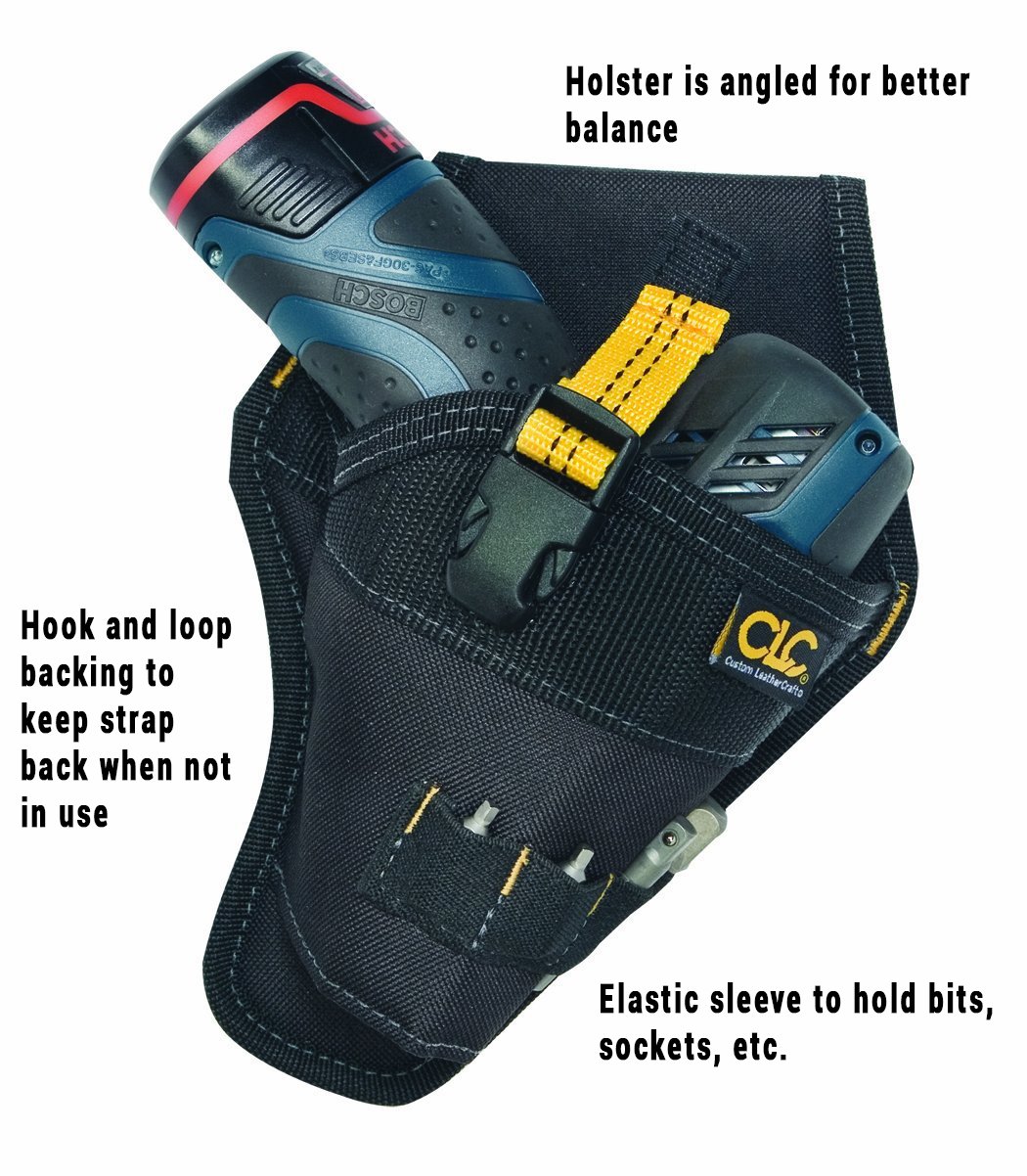 Custom Leathercraft CLC 5021 Impact Driver Holster,Black