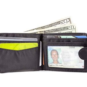 Big Skinny Women's Taxicat Bi-Fold Slim Wallet, Holds Up to 25 Cards, Black