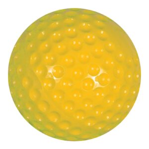 champro pitching machine dimple molded softball (yellow, 12-inch)(pack of 12)