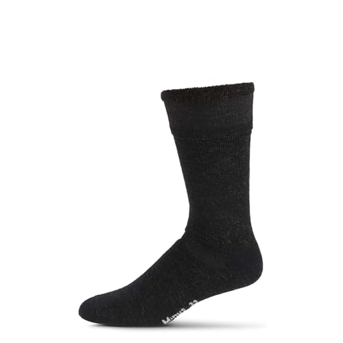 Merino Wool Ski and Snowboard Sock Black Large