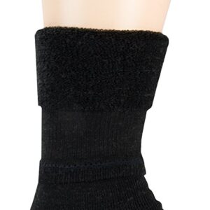 Merino Wool Ski and Snowboard Sock Black Large