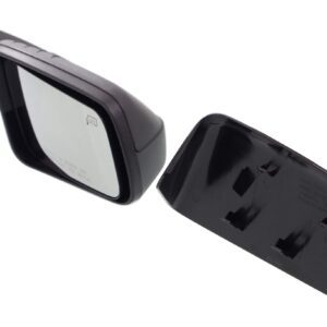 Kool Vue Right Power Heated Door Mirror Compatible With Ford Focus 2008-2011 with 2 Caps Coupe & Sedan, Models With Deluxe Package