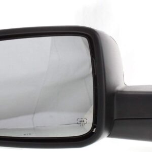 Kool Vue Left Power Heated Door Mirror Compatible With Dodge Ram 1500 2009 With Signal Light, Memory & Puddle Lamp Chrome