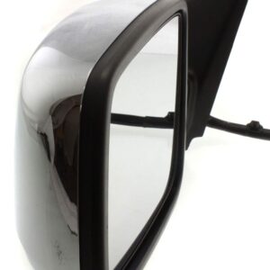 Kool Vue Left Power Heated Door Mirror Compatible With Dodge Ram 1500 2009 With Signal Light, Memory & Puddle Lamp Chrome