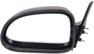 kool-vue driver side mirror compatible with 1997-2004 dodge dakota & 1998-2003 durango textured black, manual glass, 5 x 7 in. housing - ch1320174