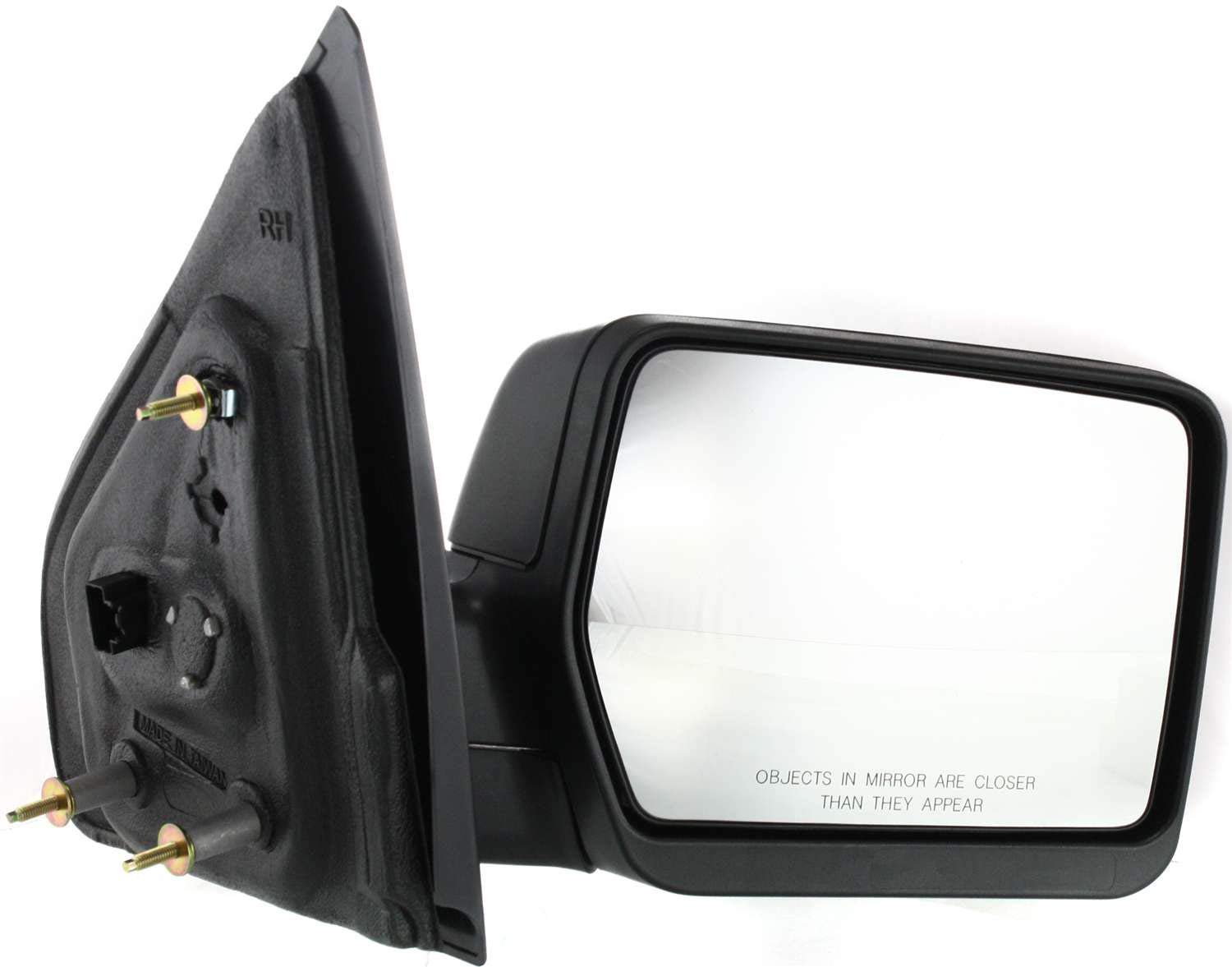 Kool Vue Right Power Heated Door Mirror Compatible With Ford F-150 2004-2008 Manual Fold Without Signal Light & Puddle Lamp Textured New Body Style