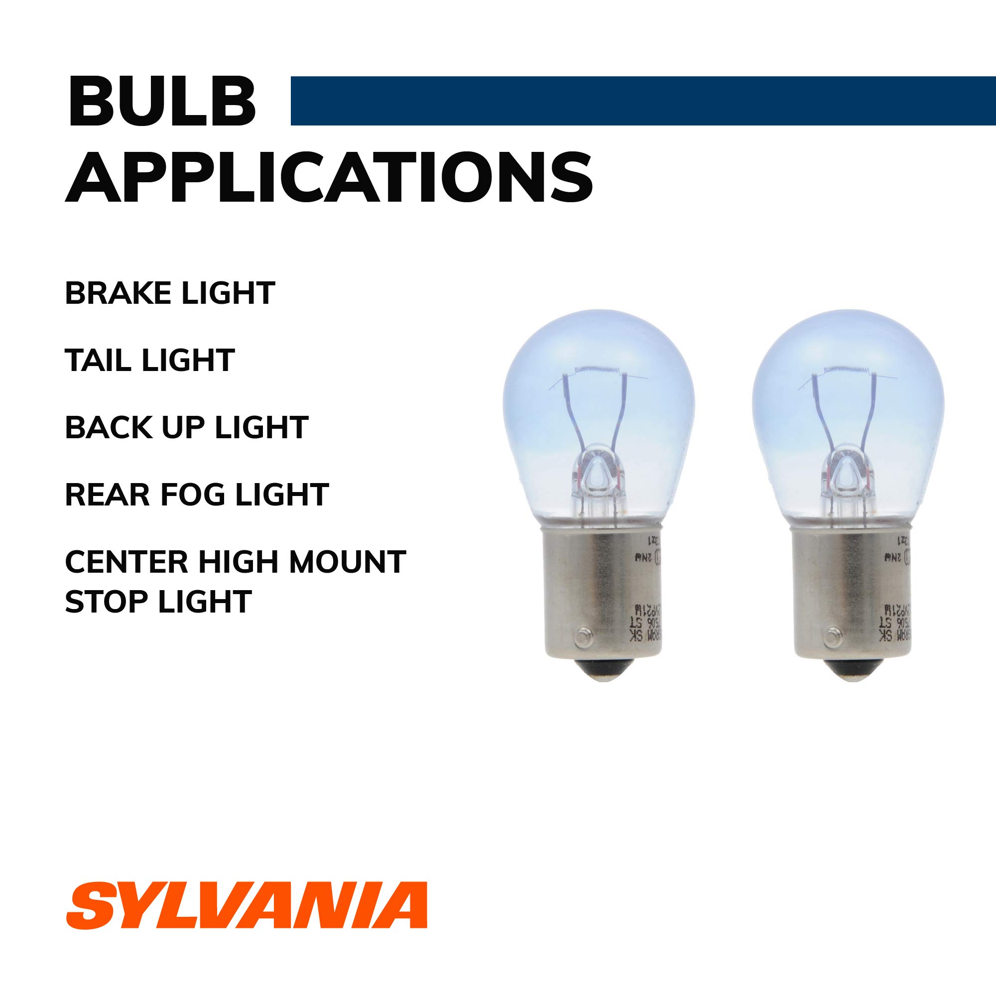 SYLVANIA - 7506 SilverStar Mini Bulb - Brighter and Whiter Light, Ideal for Daytime Running Lights (DRL) and Back-Up/Reverse Lights (Contains 2 Bulbs)