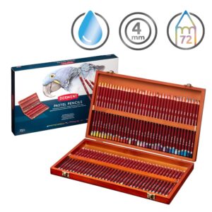 Derwent Pastel Pencils, Wooden Box, Assorted Colors, 72 Pencils per Box (2300343)