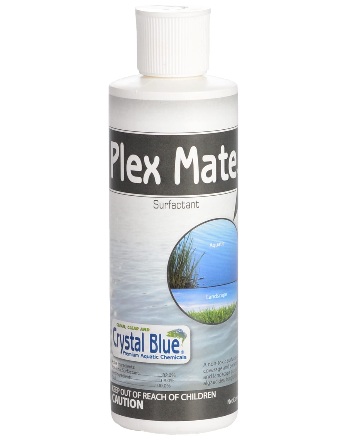 Plex Mate Aquatic Surfactant for Herbicides - 8 Ounces - Non-Ionic, Increase Product Coverage, Increase Product Penetration, Increase Product Effectiveness