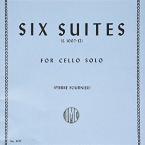 Bach, JS - 6 Cello Suites BWV 1007 for Cello - Arranged by Fournier - International Edition