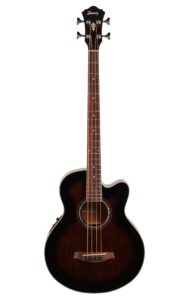 ibanez acoustic-electric bass guitar dark violin sunburst