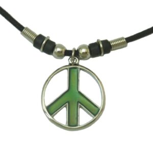 tapp collections mood pendant necklace - peace sign